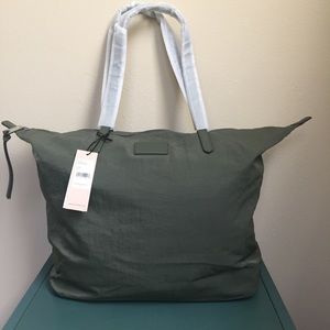 Rebecca Minkoff Washed Nylon Tote - Olive, NWT